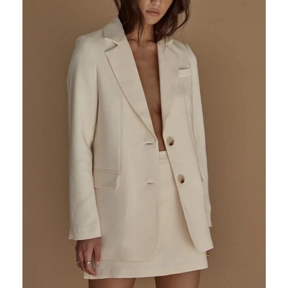 Dissh Rowan Bone Signature Double Button Notched … - image 1